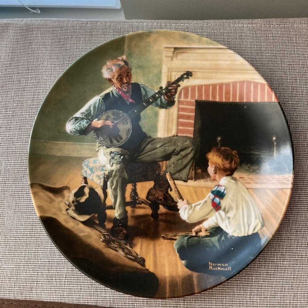 Norman Rockwell Small Plate